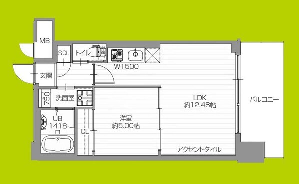 プレジオ弁天町の物件間取画像